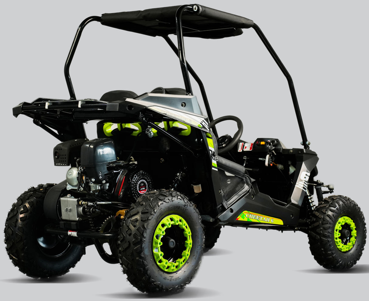 TrailMaster Cheetah-6 Go Kart, 5.5hp Electric Start, Remote Start/Kill with Reverse, Kids Ages 4-9