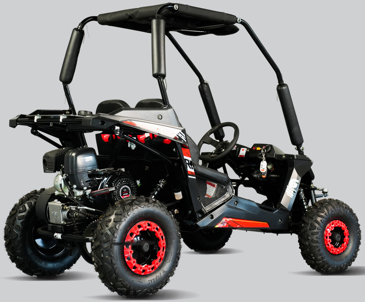 TrailMaster Cheetah-6 Go Kart, 5.5hp Electric Start, Remote Start/Kill with Reverse, Kids Ages 4-9