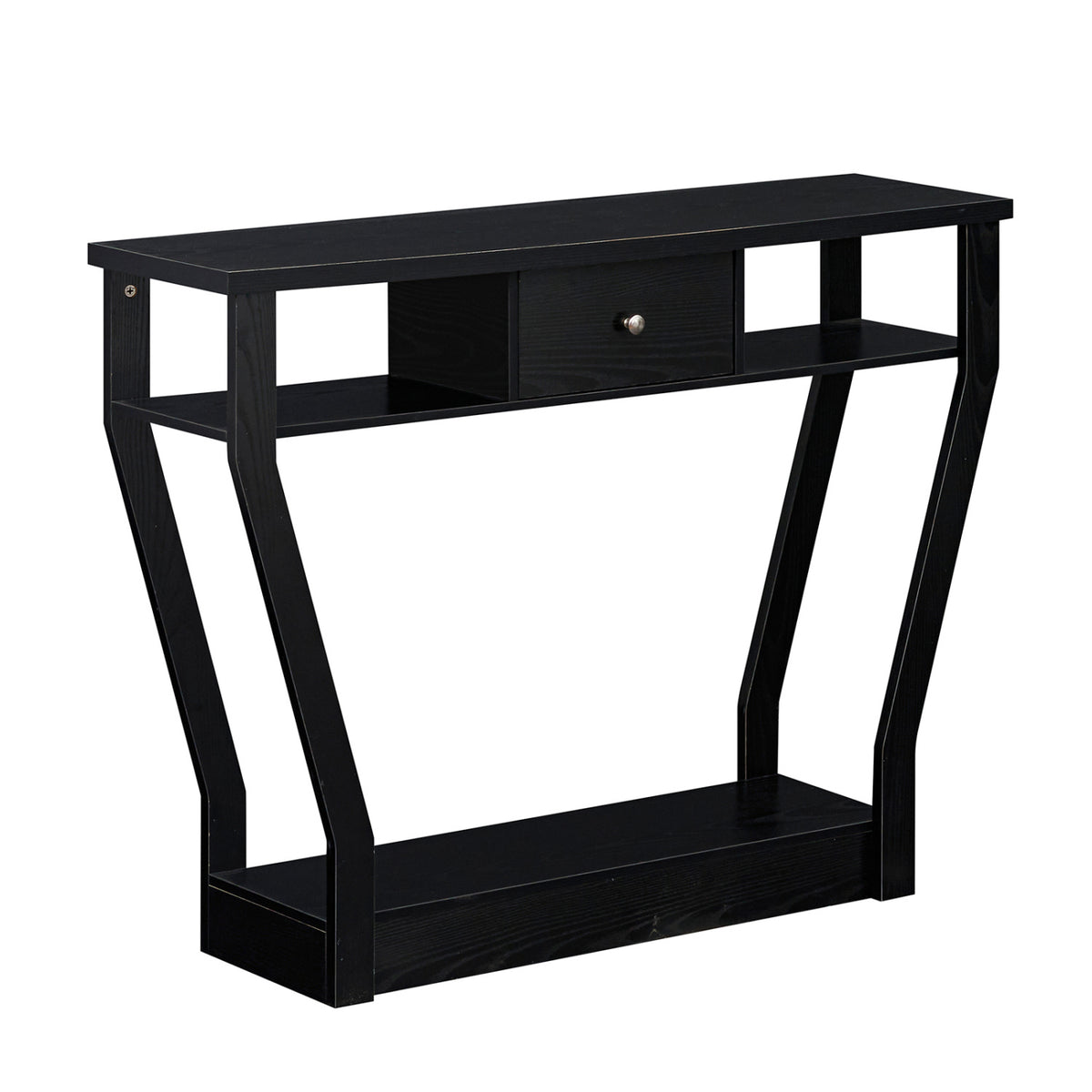 Curved Frame Modern Console Table with Storage Drawer for Entryway