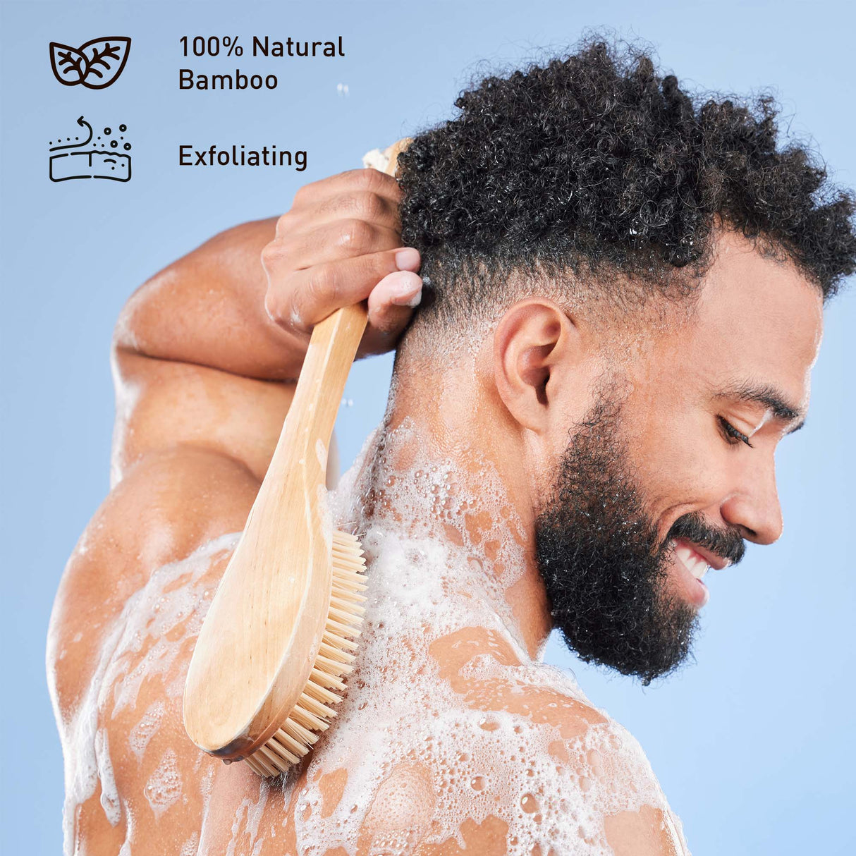 Home Spa Collection: Natural Wood Massager, 4-in-1 Bamboo Foot Scrubber, Bamboo Bath Brush, and Lavender & Sea Salt Mist Spray
