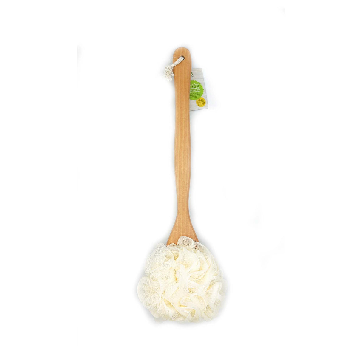 Dual Action Dry Brush & Mesh Sponge Combo with Lotus Wooden Handle by Pursonic