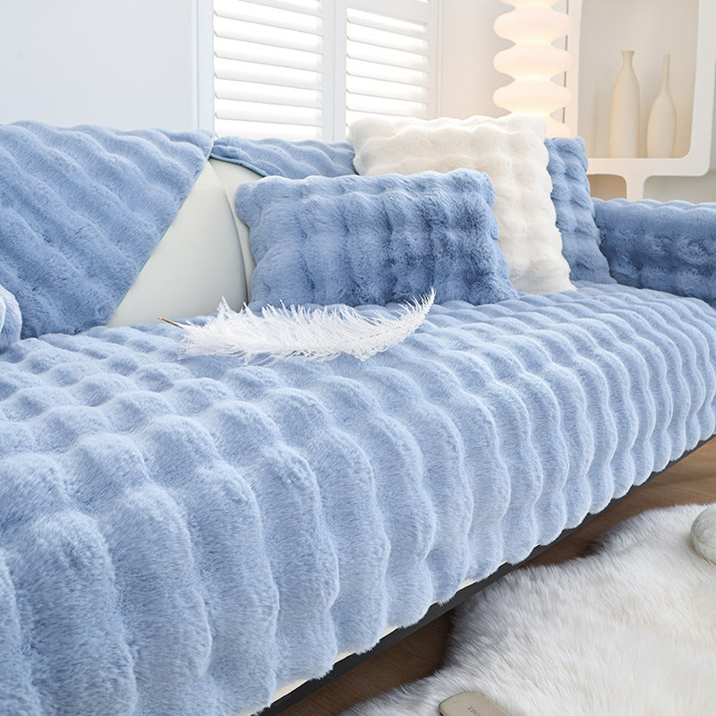 Non-slip Faux Fur Sofa Cover – Super Soft, Fluffy, and Stylish Couch Covers I
