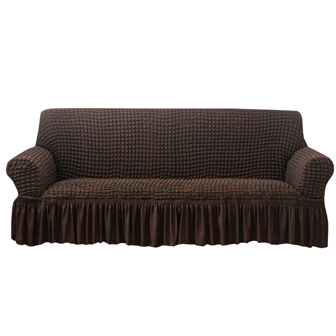 Seersucker Sofa Slipcover with Skirt Stretch Couch Slipcover Easy Fit Universal Furniture Protector