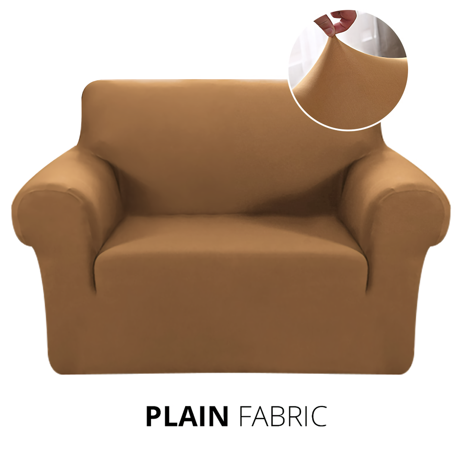 KAS Armchair Cover 4-Styles Elastic Sofa Cover Couch Covers for Living Room Stretchable Slipcover for Chairs - 1 Seater Chair Slip Cover