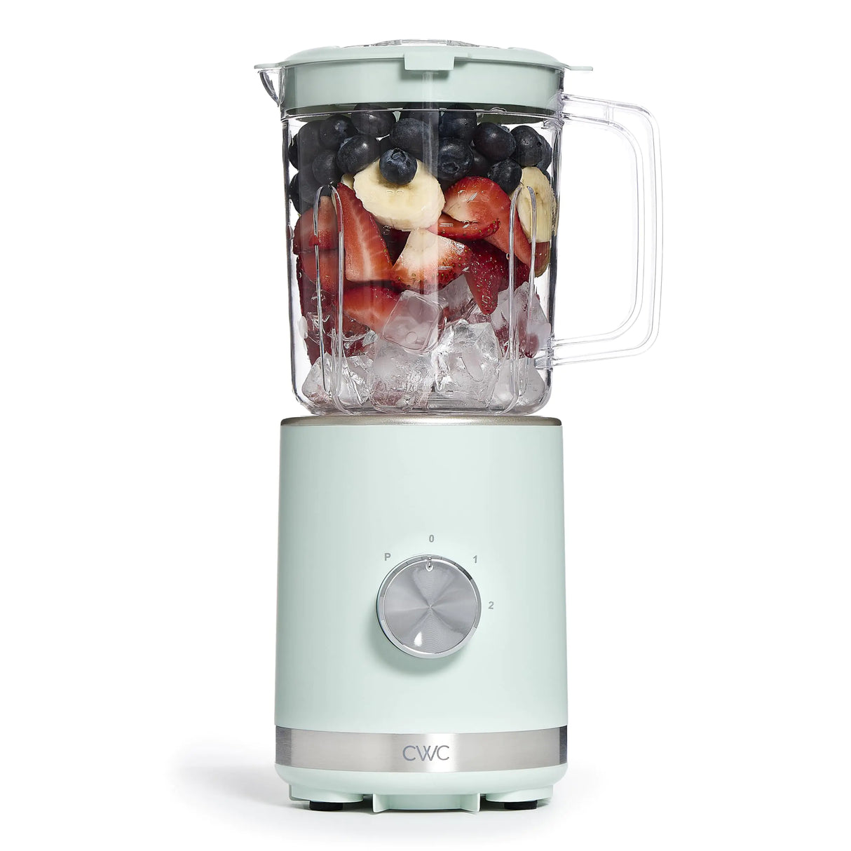 COOK WITH COLOR 300 Watt Blender: Powerful 2-Speed Control with Pulse 4-Tip Stainless Steel Blades 25oz (750ml) Jar and Skid-Resistant Feet Sage