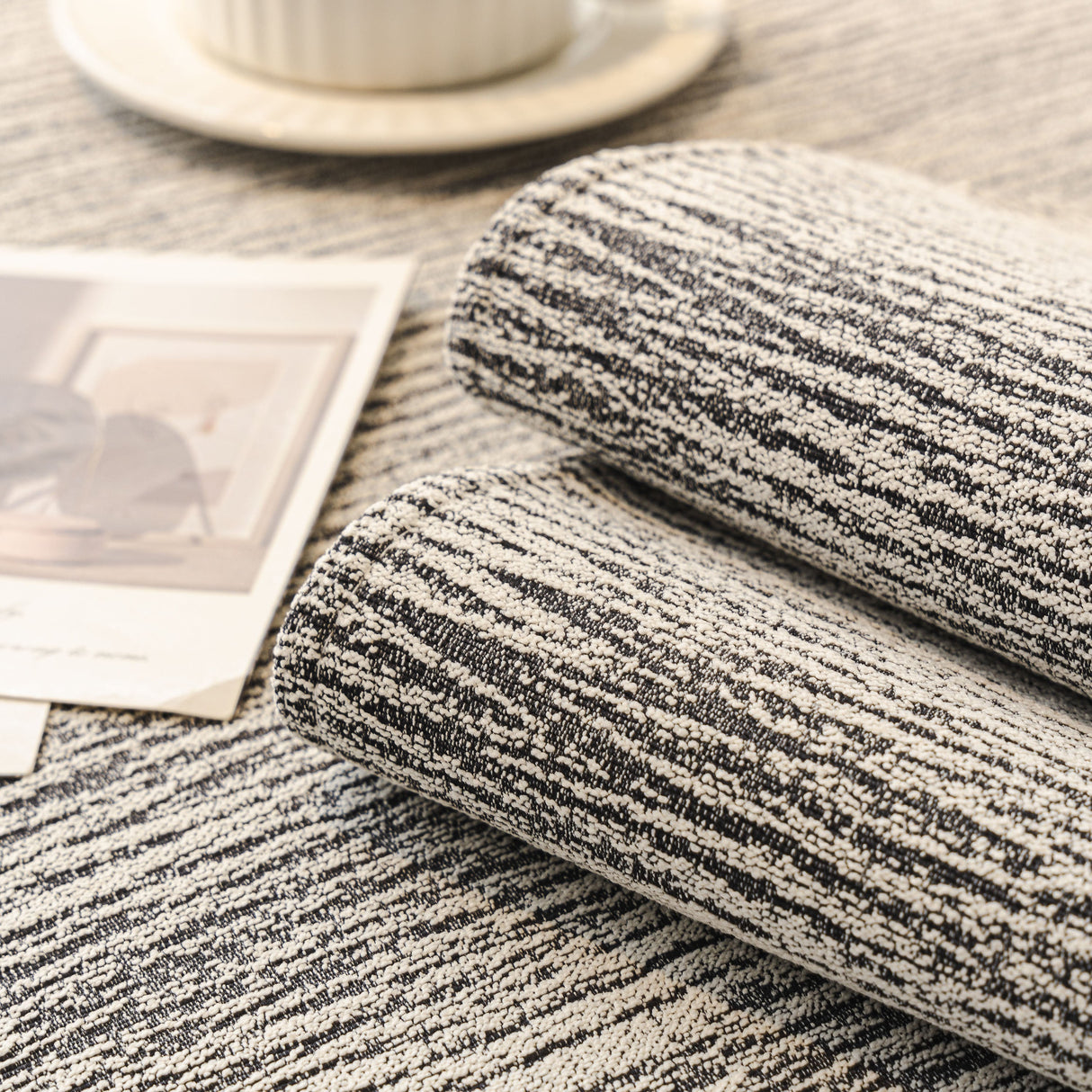 Soft Chenille Sectional Sofa Cover with Pom Pom Trim – Non-Slip Couch Protector