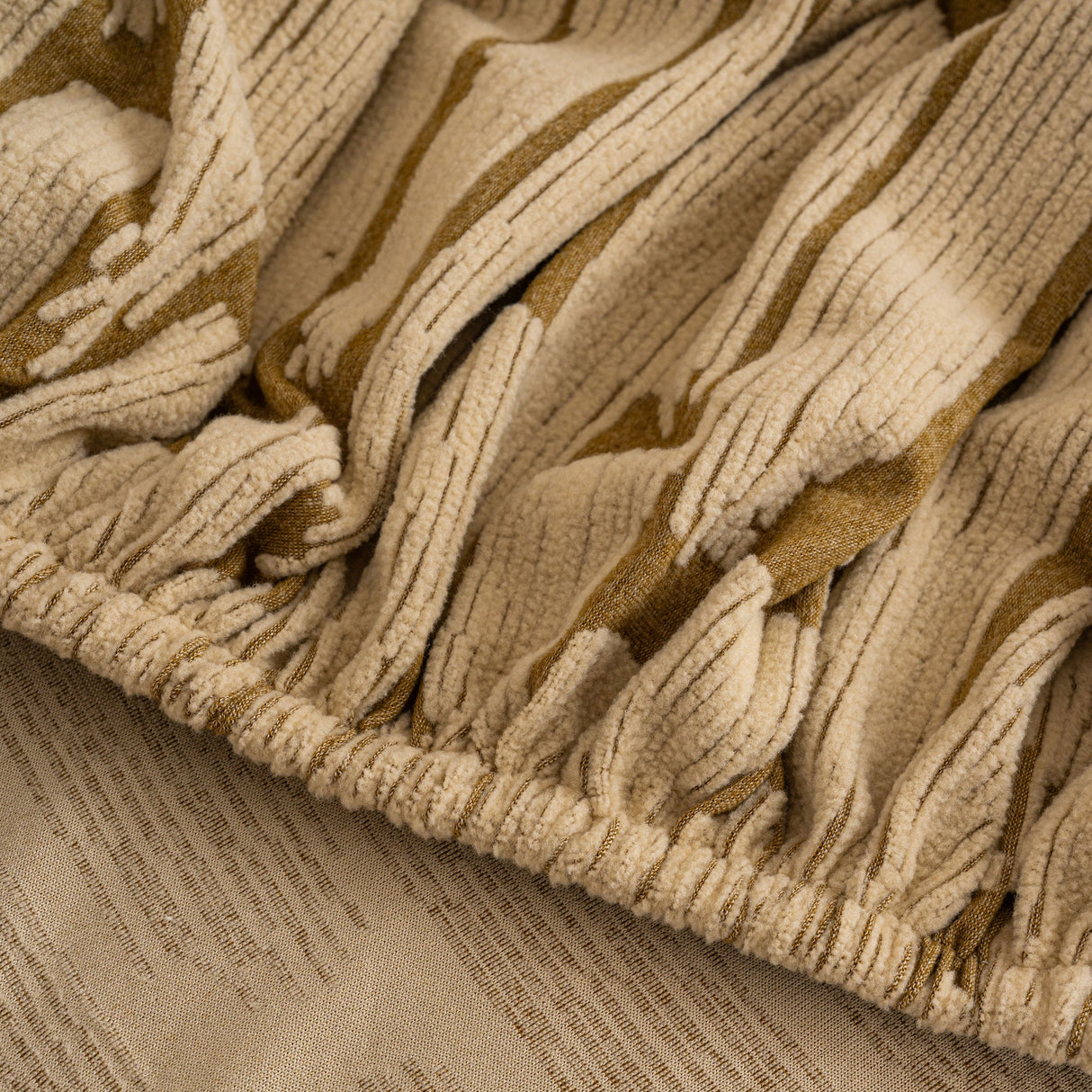 Plush Fleece Stretch Sofa Cover, Super Soft Textured Geometric Couch Slipcover