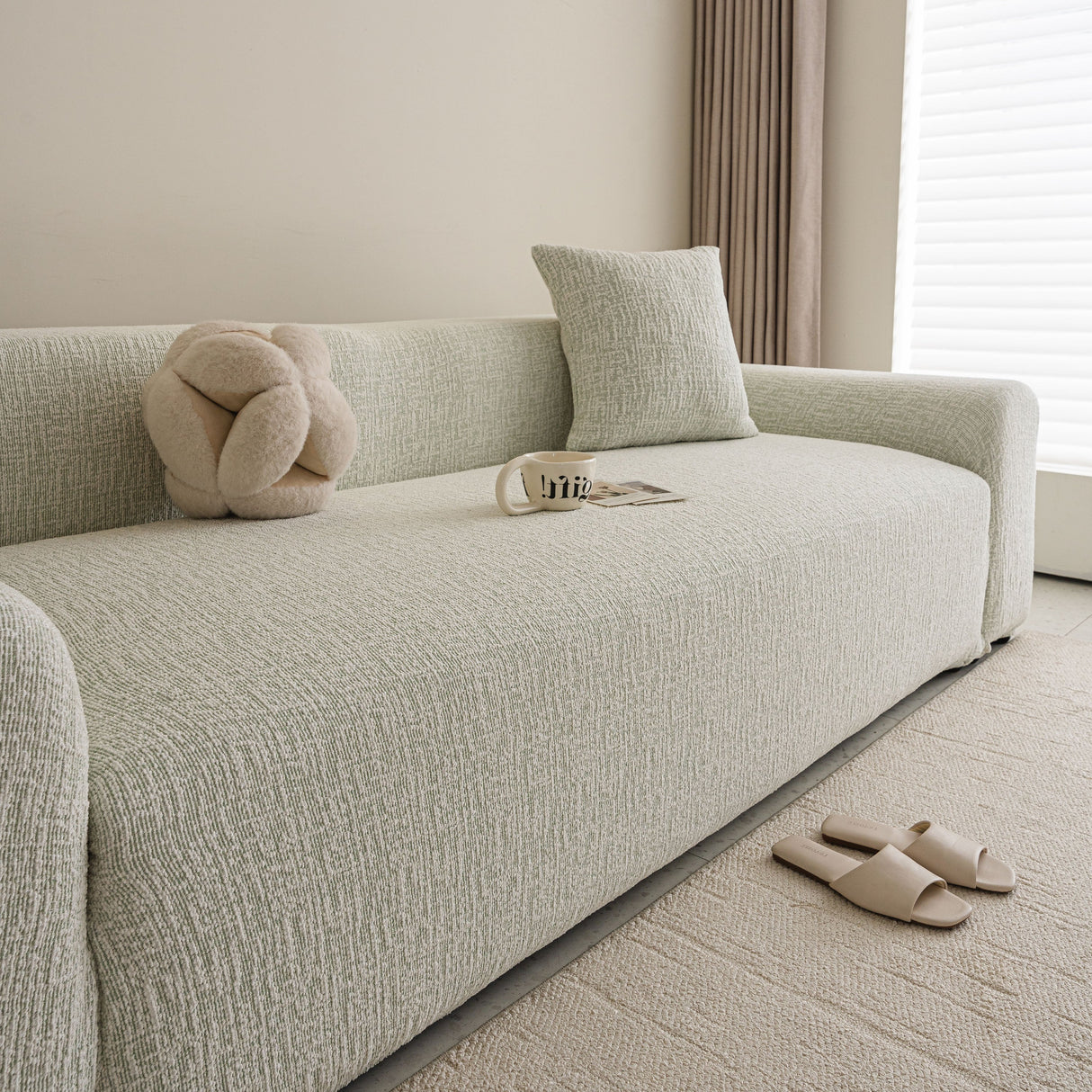 High Stretch Washable Slipcover, Non-Slip Washable Furniture Protector for Kids Pets