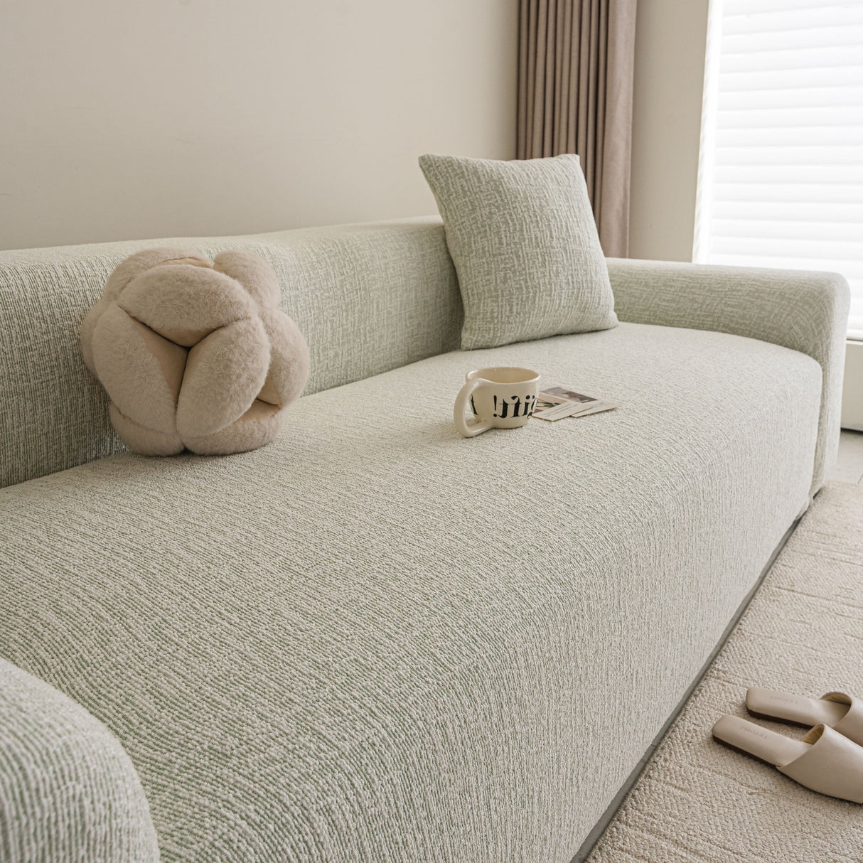 High Stretch Washable Slipcover, Non-Slip Washable Furniture Protector for Kids Pets