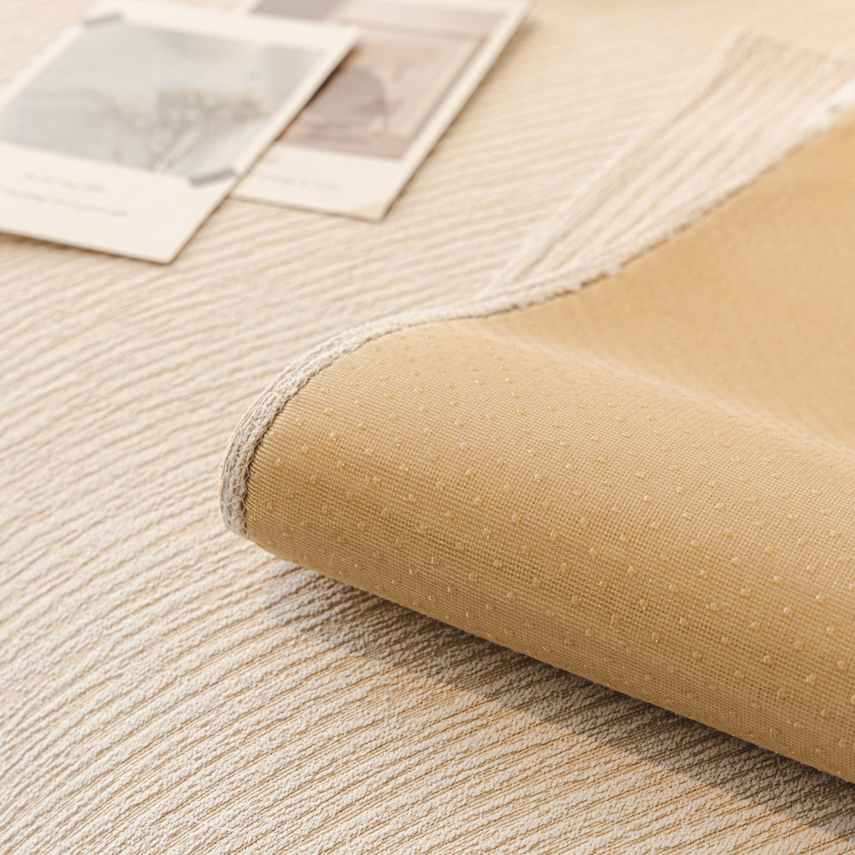 Soft Chenille Sectional Sofa Cover with Pom Pom Trim – Non-Slip Couch Protector