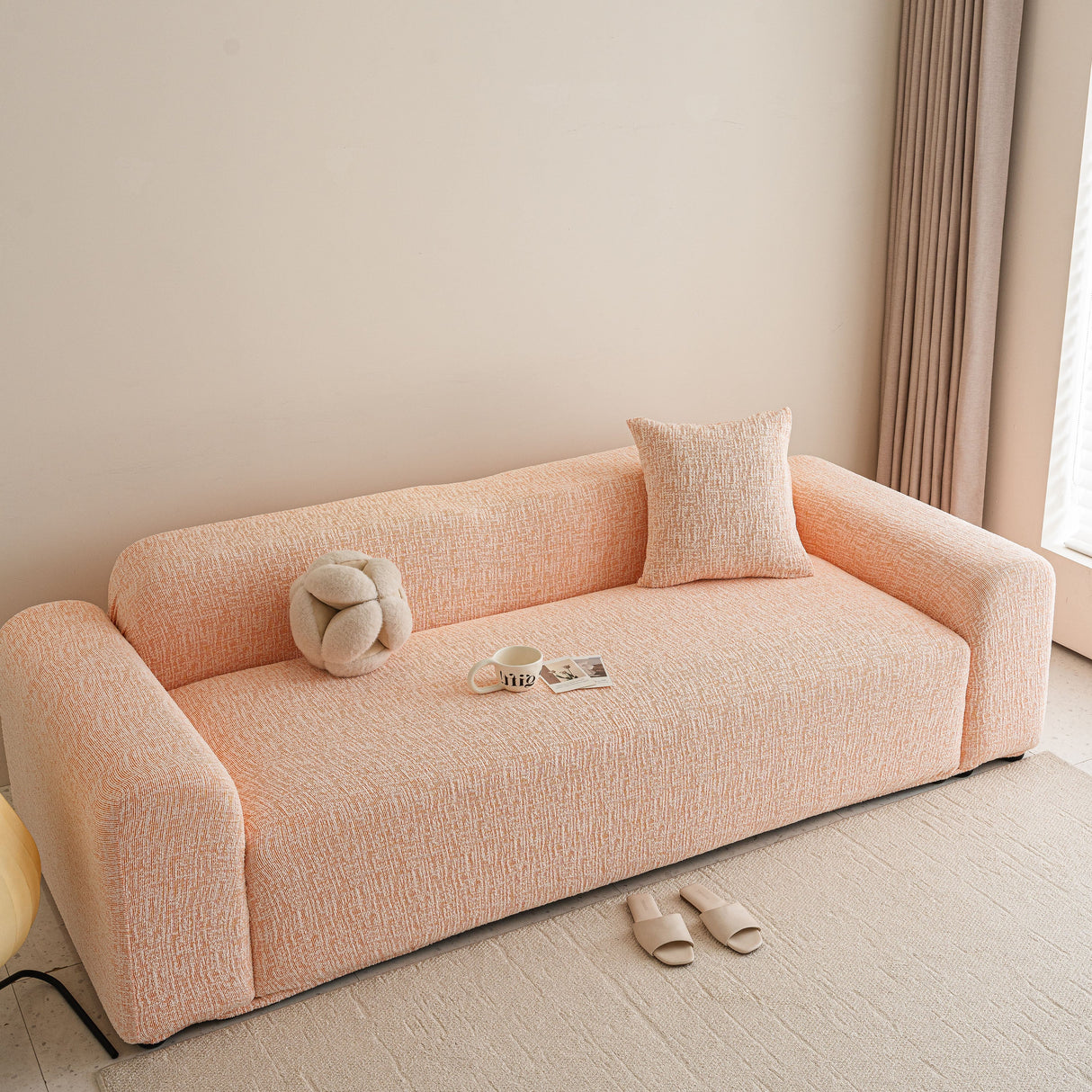 High Stretch Washable Slipcover, Non-Slip Washable Furniture Protector for Kids Pets