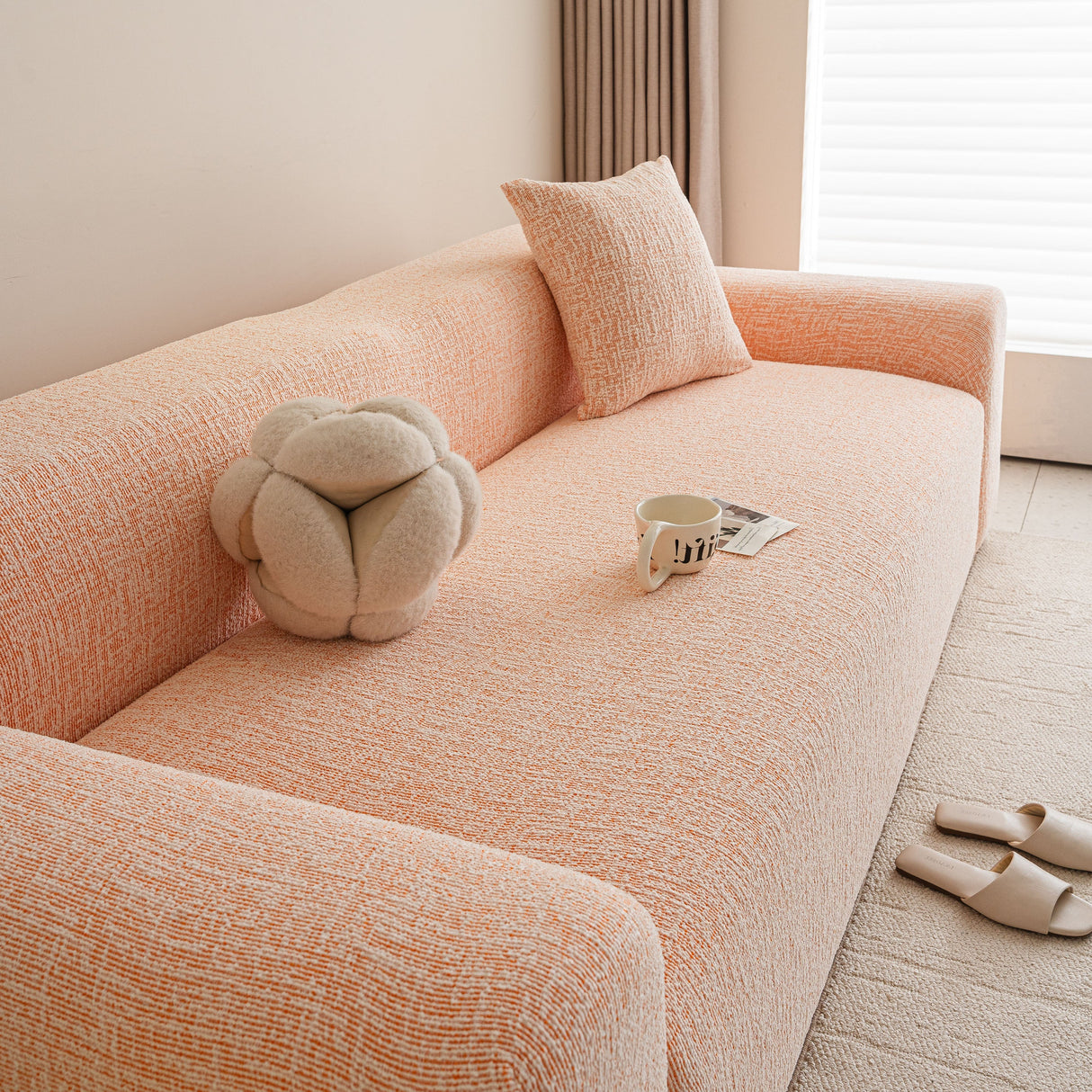 High Stretch Washable Slipcover, Non-Slip Washable Furniture Protector for Kids Pets