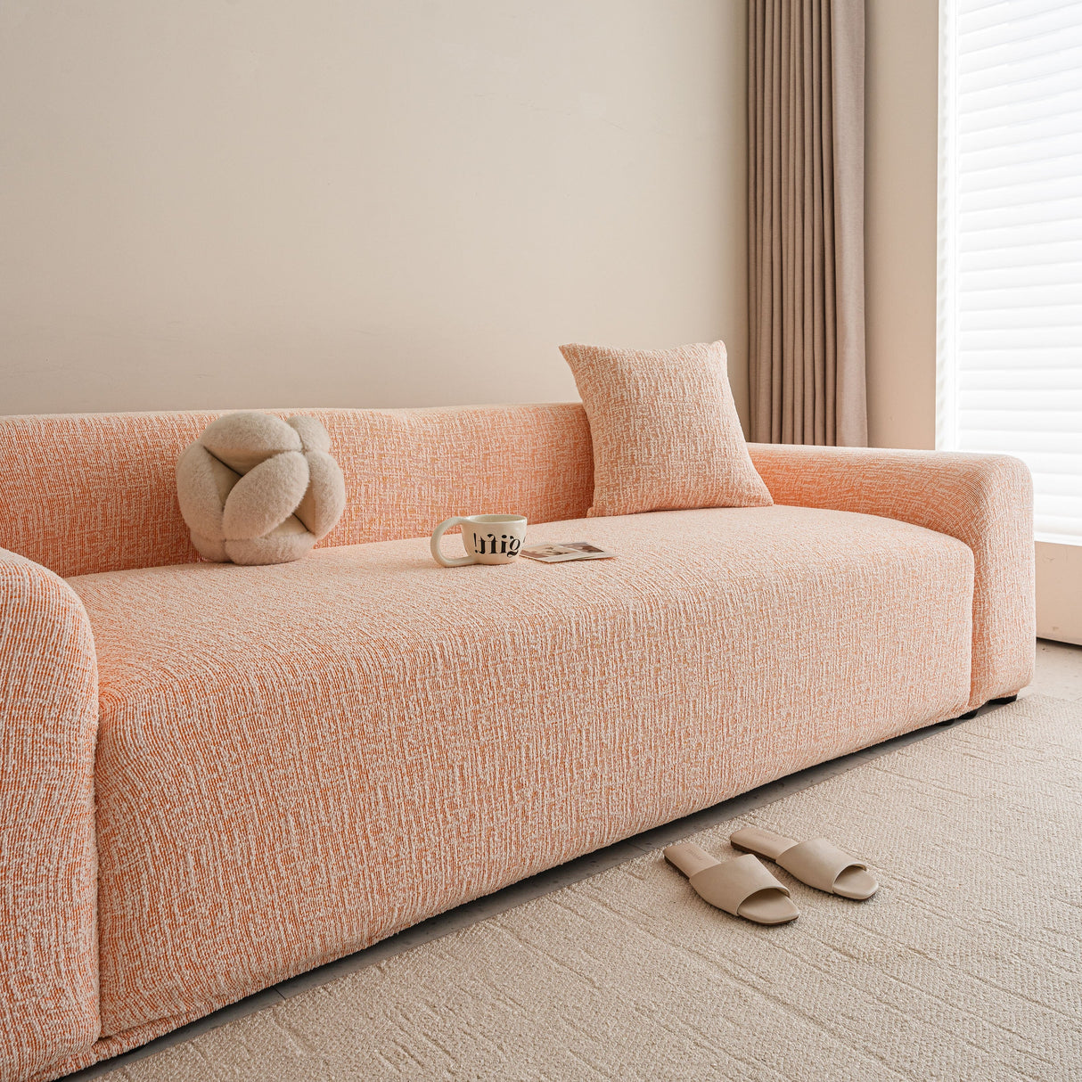 High Stretch Washable Slipcover, Non-Slip Washable Furniture Protector for Kids Pets