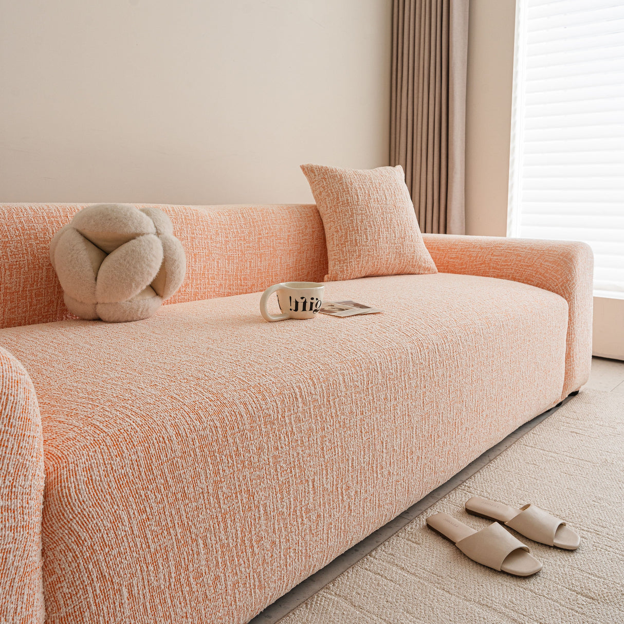 High Stretch Washable Slipcover, Non-Slip Washable Furniture Protector for Kids Pets