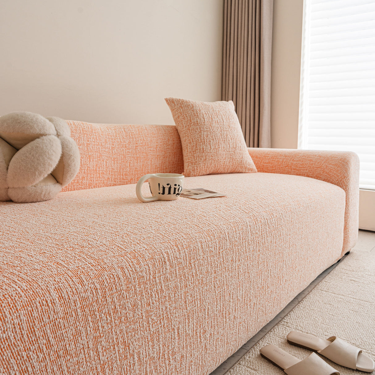 High Stretch Washable Slipcover, Non-Slip Washable Furniture Protector for Kids Pets