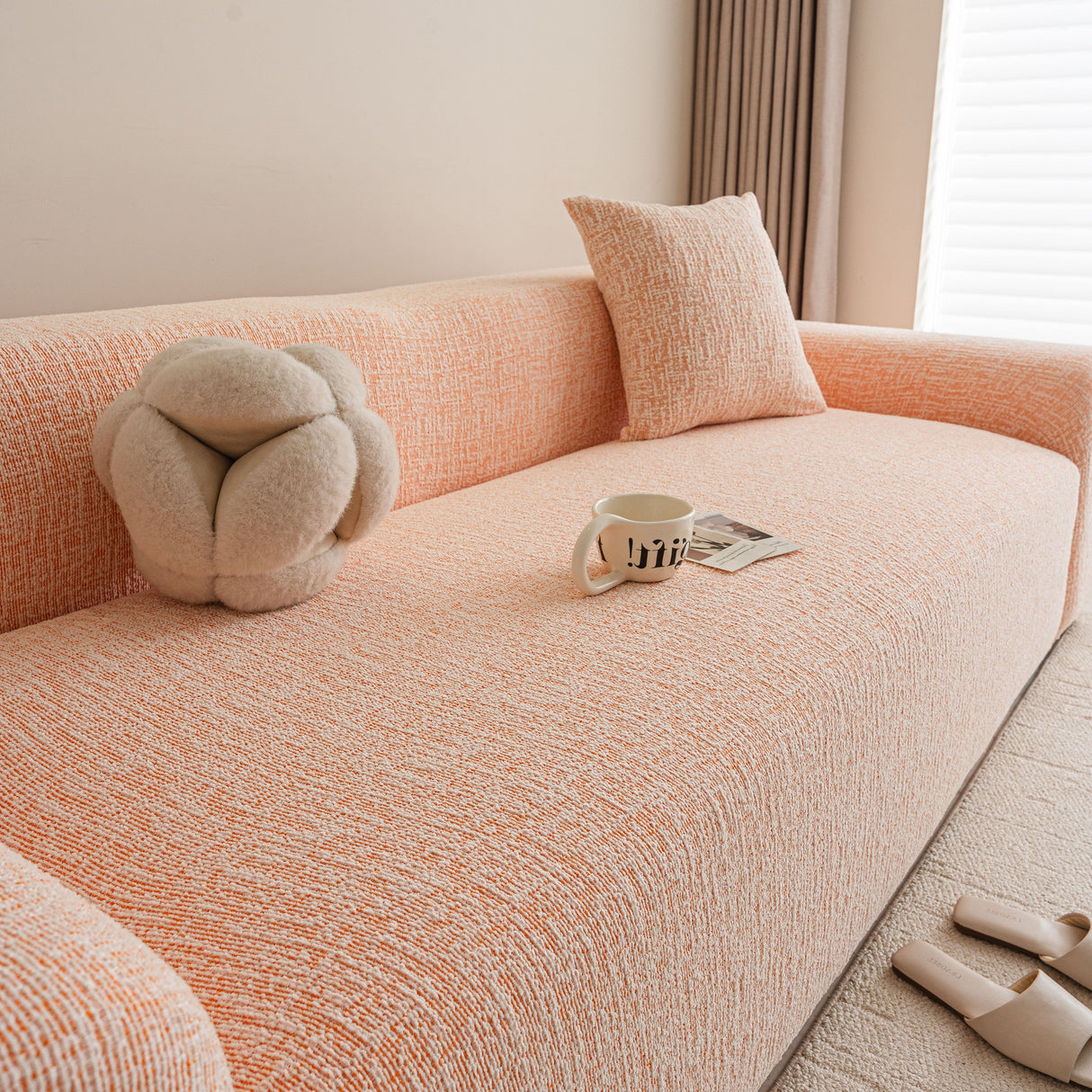 High Stretch Washable Slipcover, Non-Slip Washable Furniture Protector for Kids Pets