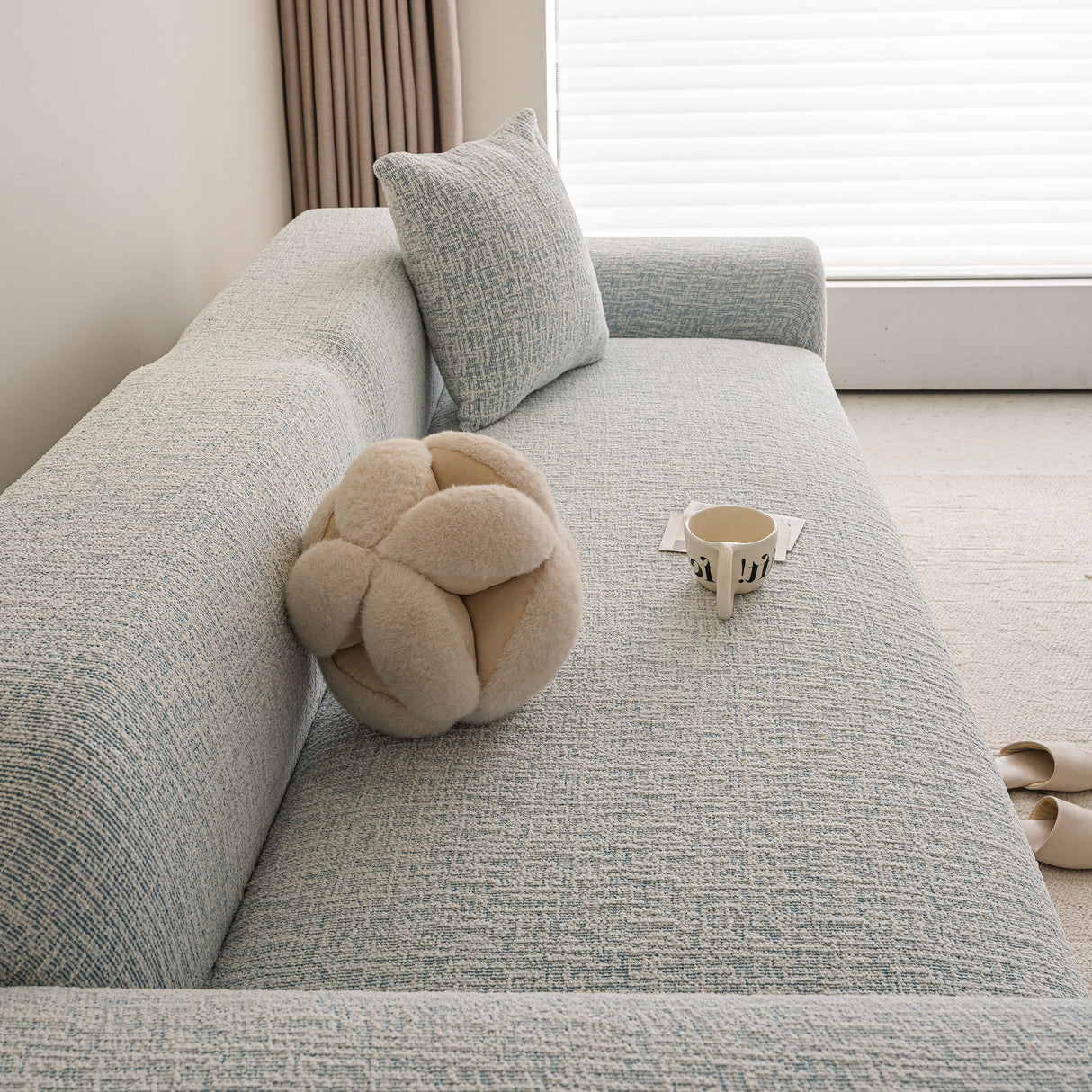 High Stretch Washable Slipcover, Non-Slip Washable Furniture Protector for Kids Pets