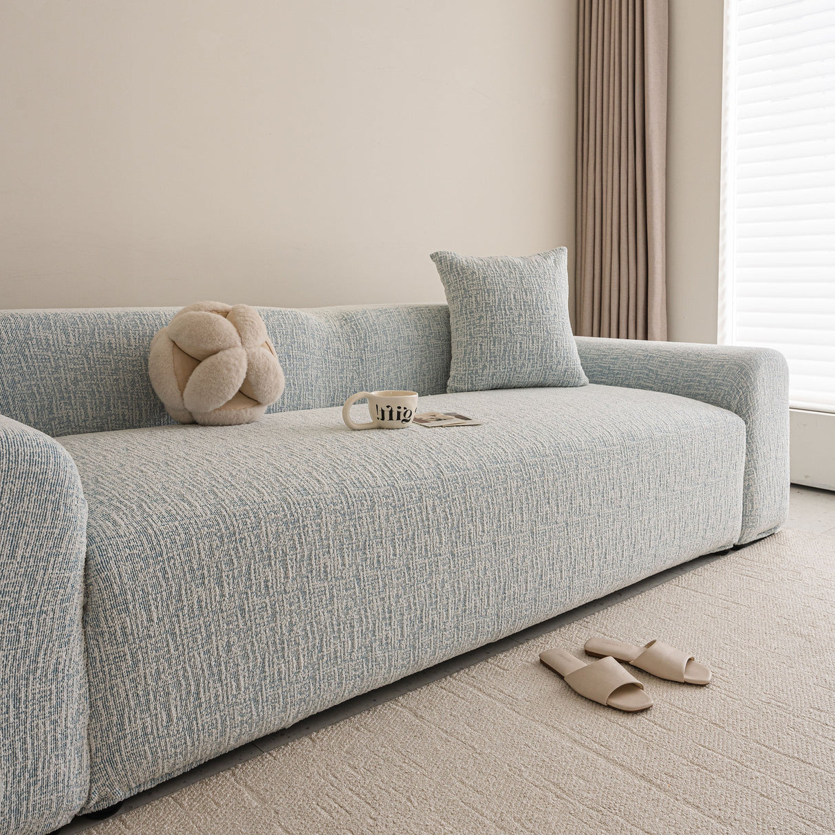 High Stretch Washable Slipcover, Non-Slip Washable Furniture Protector for Kids Pets