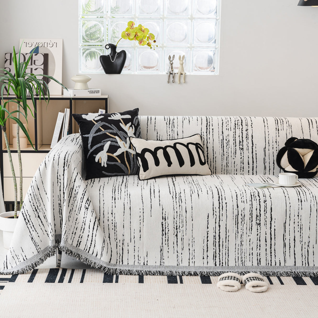 Slip Covers for Sofas, Sofa Throw Cover Soft Chenille Sofa Bed Cover, L Shaped Sectional Couch Covers