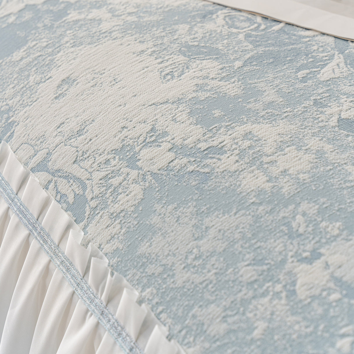 French Chic Style Ruffle Rose Cover Throw for Sofas, Decorative Sectional Covers