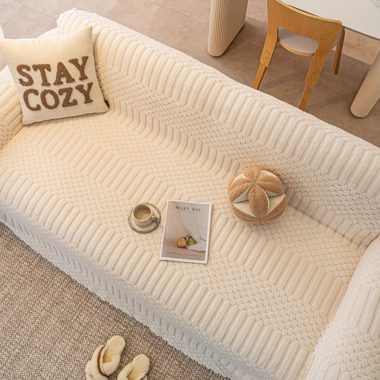 Boho 3D Geometric Throw Blanket for Couch, Luxurious Velvety Plush Fleece Sofa Cover