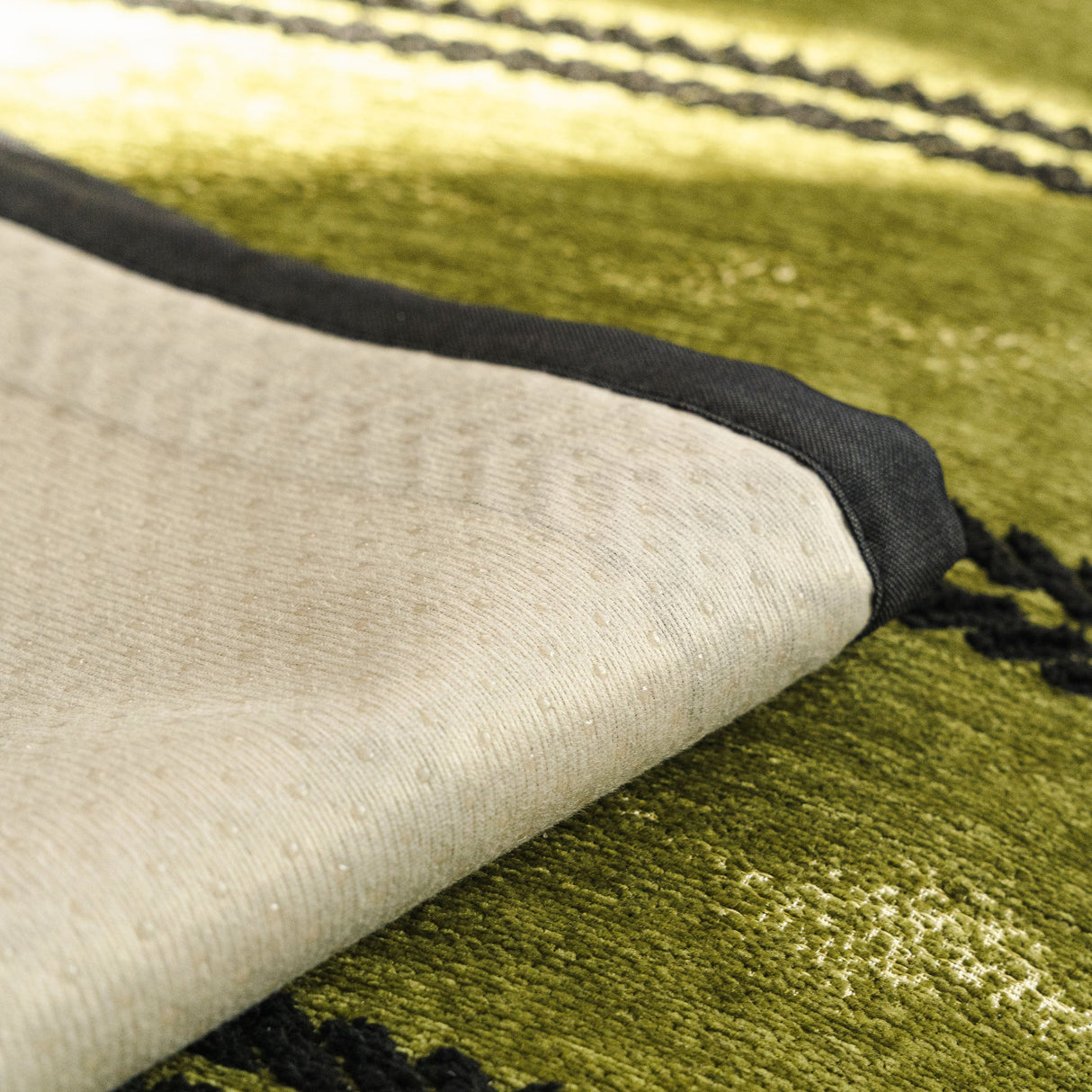 Non-Slip Sofa Cover with Thick Chenille Texture Woven Stripe Couch Protector Throw