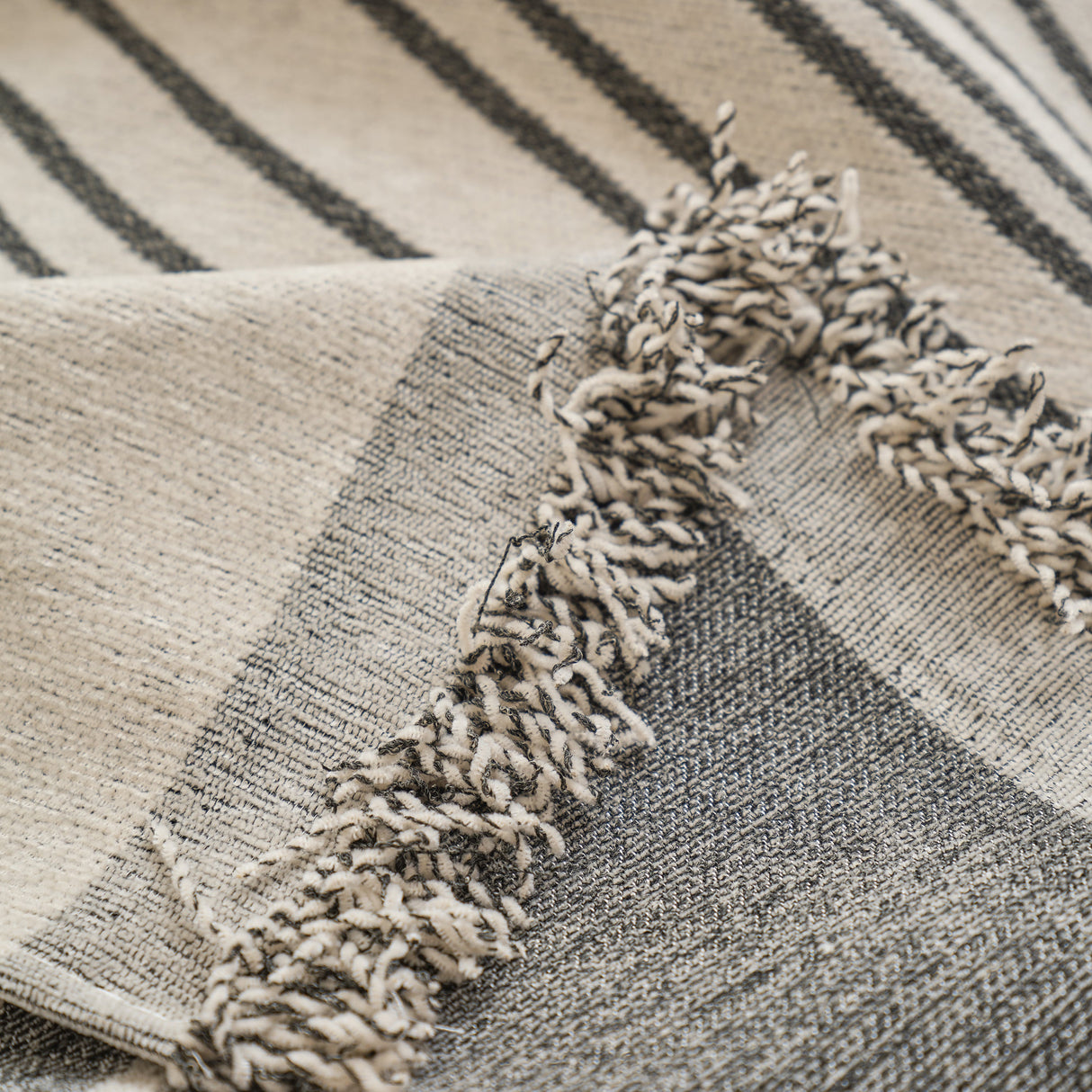 Chenille Striped Sofa Throw Blanket, Furniture Throw Covers Living Room Couch Cover