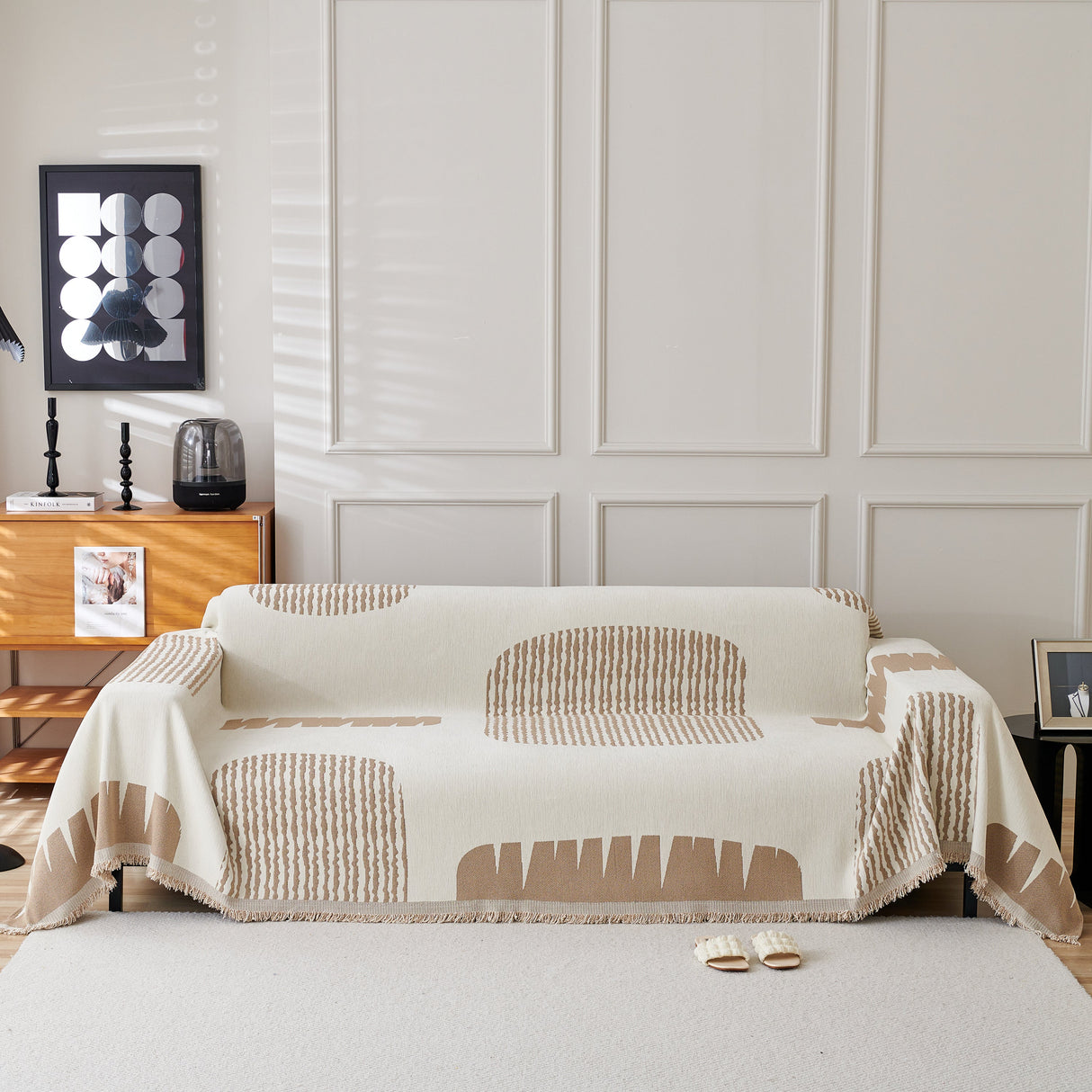 Soft Cozy Chenille Sofa Throw Blanket and Sectional Seat Covers, Scratch Resistant Sofa Couch Covers