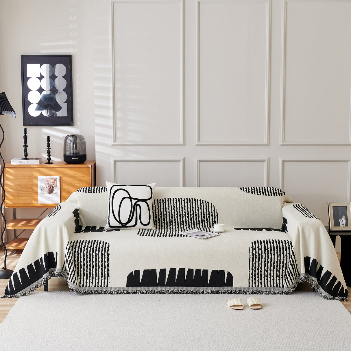 Soft Cozy Chenille Sofa Throw Blanket and Sectional Seat Covers, Scratch Resistant Sofa Couch Covers