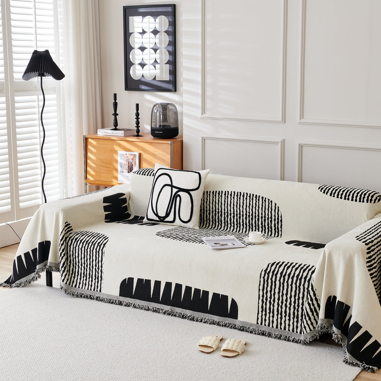 Soft Cozy Chenille Sofa Throw Blanket and Sectional Seat Covers, Scratch Resistant Sofa Couch Covers