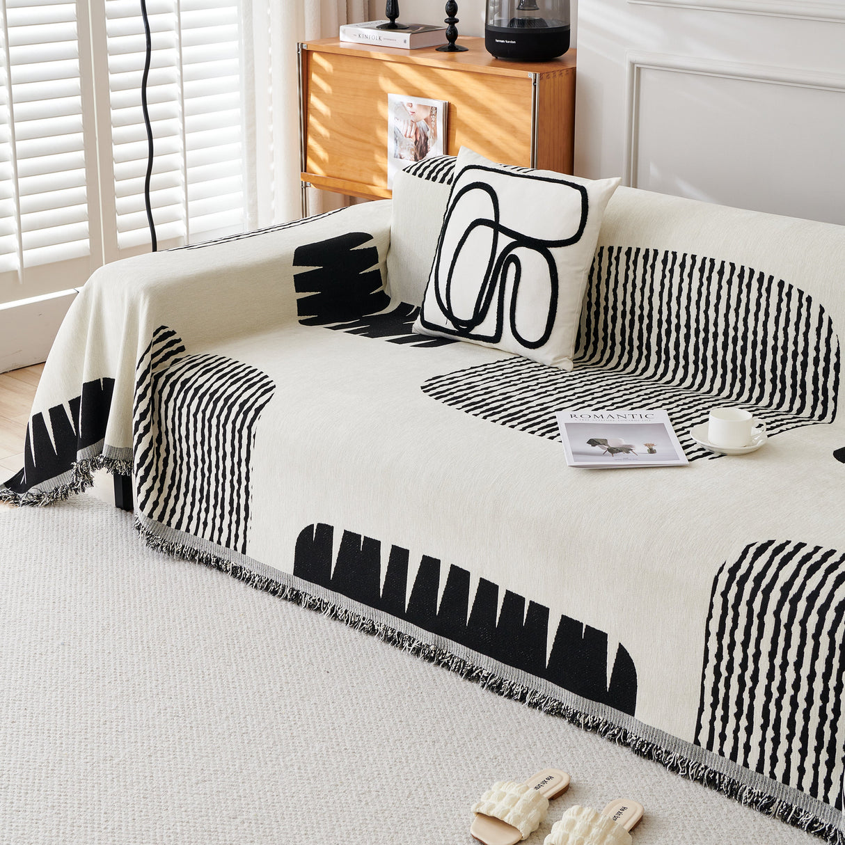 Soft Cozy Chenille Sofa Throw Blanket and Sectional Seat Covers, Scratch Resistant Sofa Couch Covers