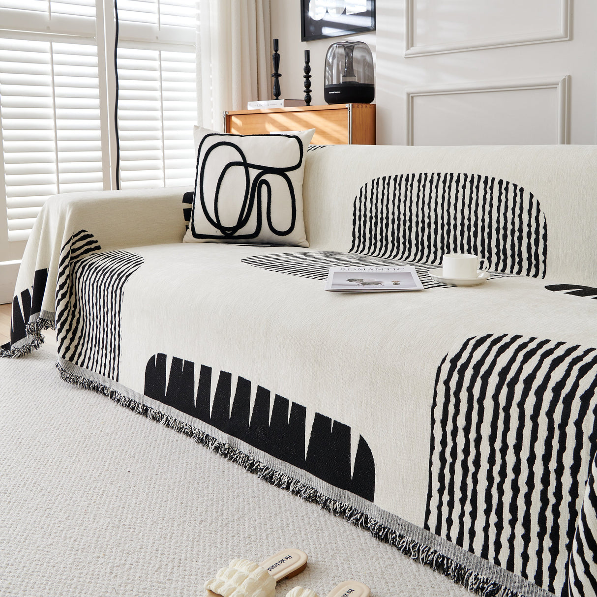 Soft Cozy Chenille Sofa Throw Blanket and Sectional Seat Covers, Scratch Resistant Sofa Couch Covers