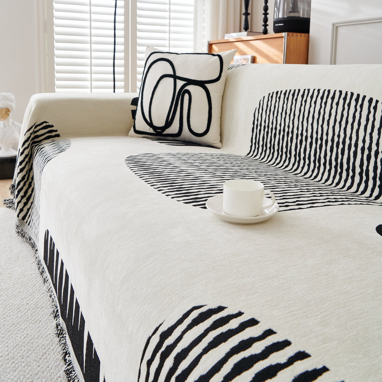 Soft Cozy Chenille Sofa Throw Blanket and Sectional Seat Covers, Scratch Resistant Sofa Couch Covers