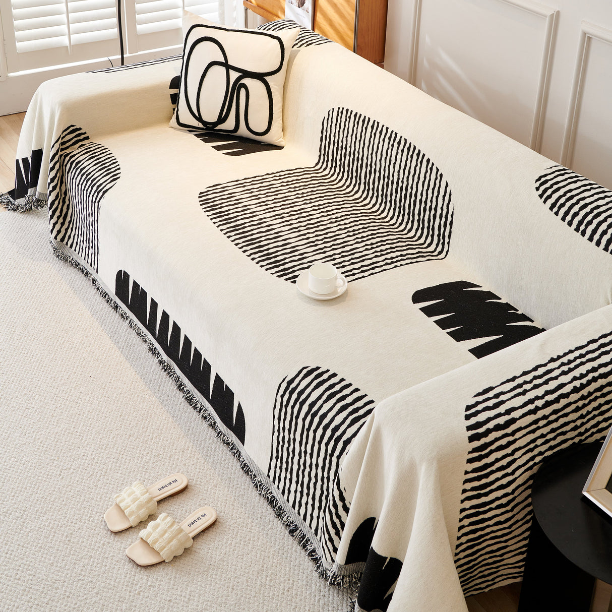 Soft Cozy Chenille Sofa Throw Blanket and Sectional Seat Covers, Scratch Resistant Sofa Couch Covers