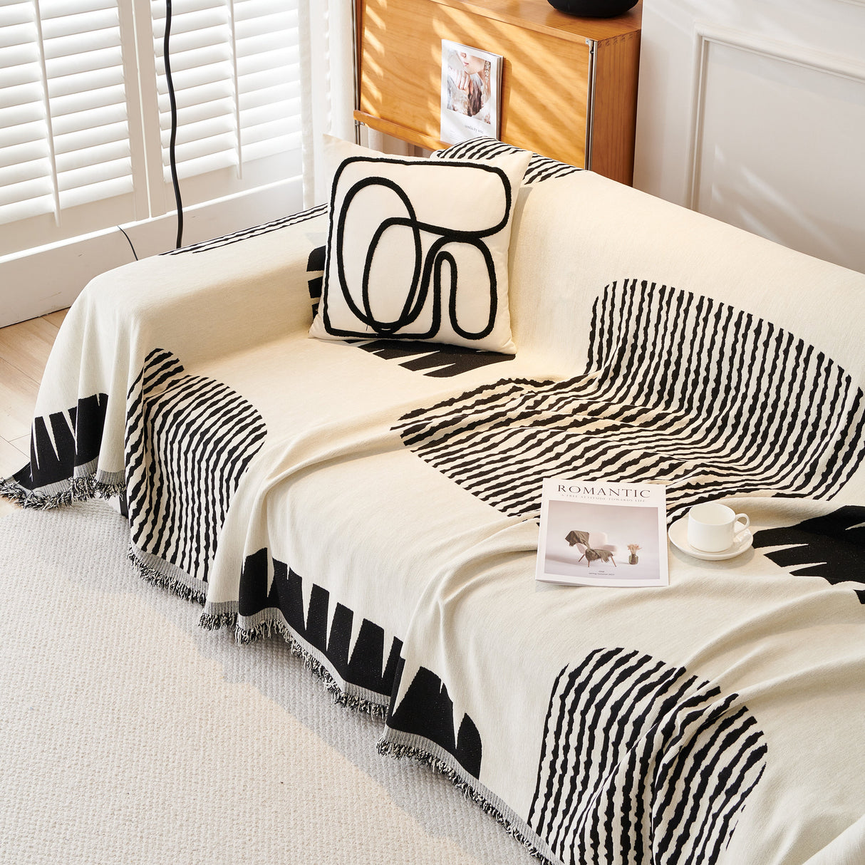 Soft Cozy Chenille Sofa Throw Blanket and Sectional Seat Covers, Scratch Resistant Sofa Couch Covers