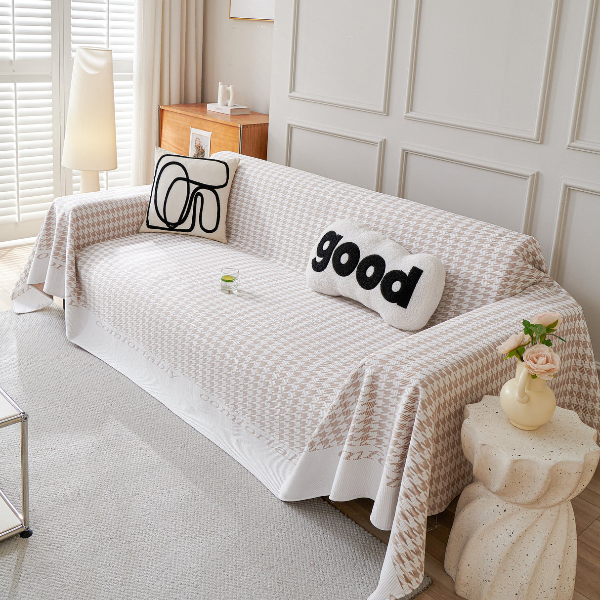 Fashion Couch Cover Blanket, Cooling Breathable Couch Cover Sofa Throw Cover X-Large Sofa Slipcover