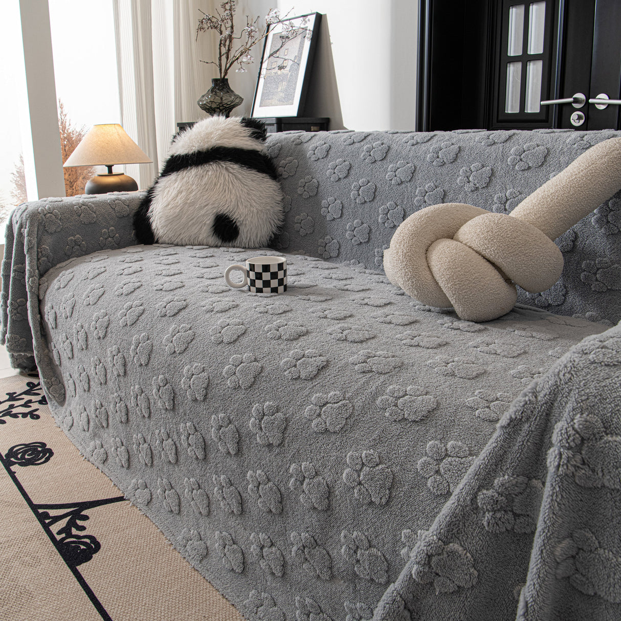 Plush Jacquard Blankets for The Sofa Soft Slipcover Sectional Cover Throws for Sofas