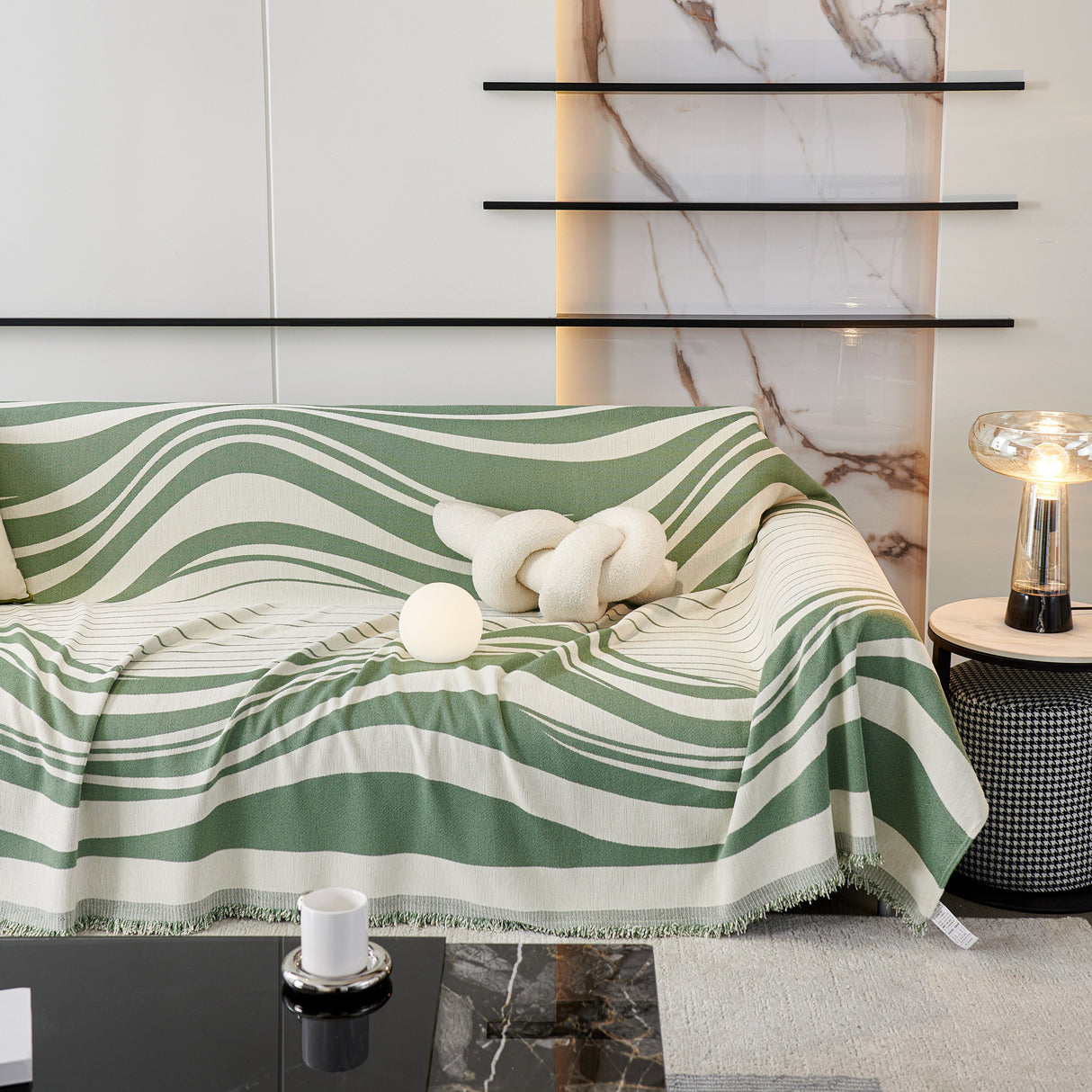 Soft Cozy Curved Throw Blankets for Couch, Sofa, Bed, Travel, Decorative Blankets for Women, Men, Kids Gift