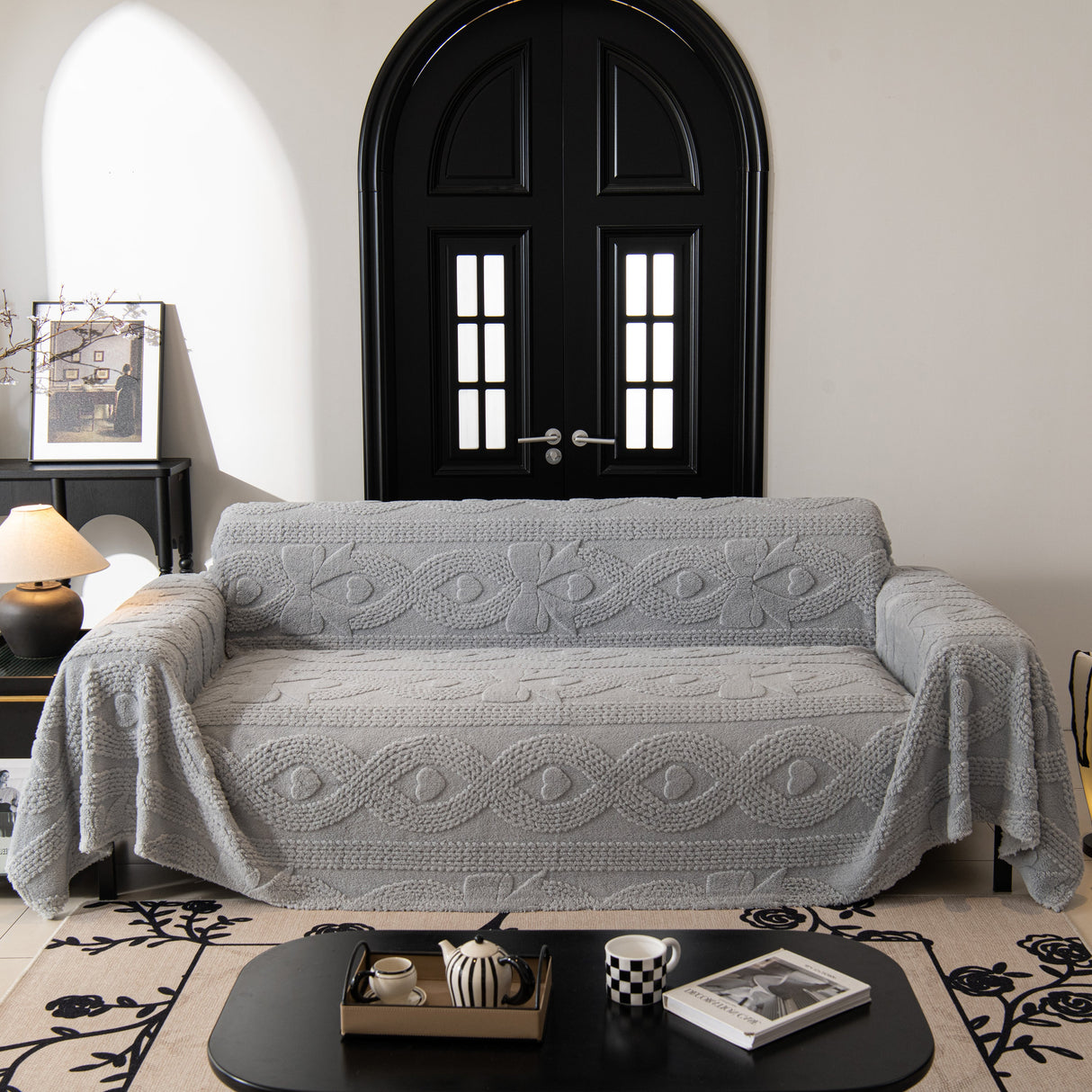 Soft Plush Fleece Throw Blanket for Couch Solid Cute Warm Couch Cover Blanket for Winter