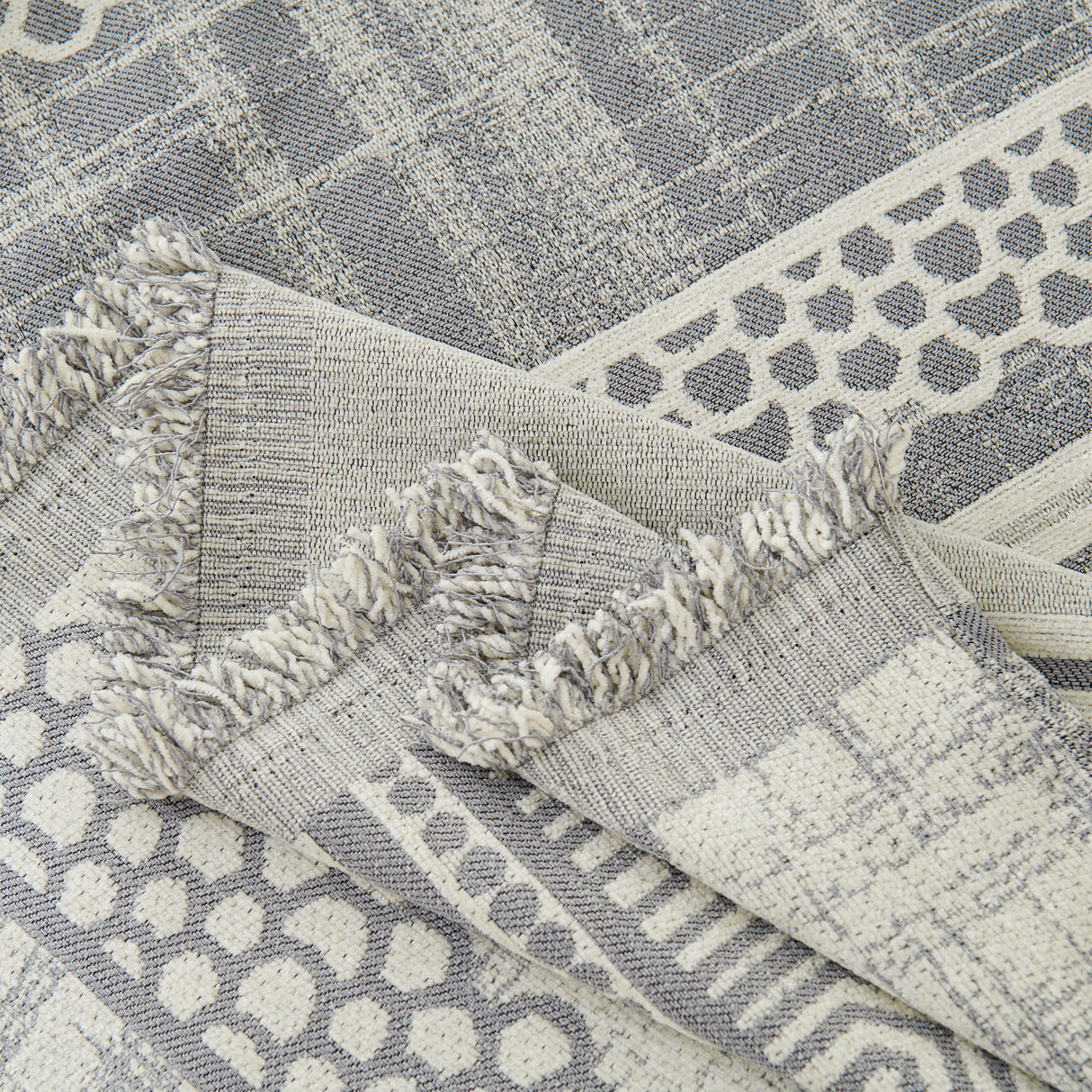 Chenille Sofa Cover Throw Blanket, Boho Geometric Scratch Proof Couch Protector