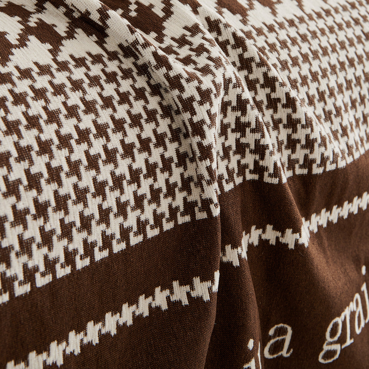 Chenille Houndstooth Couch Cover, Chaise Lounge Blanket Cover, Sectional Couch Scratch Protector