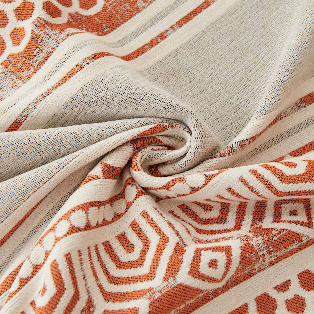 Chenille Sofa Cover Throw Blanket, Boho Geometric Scratch Proof Couch Protector