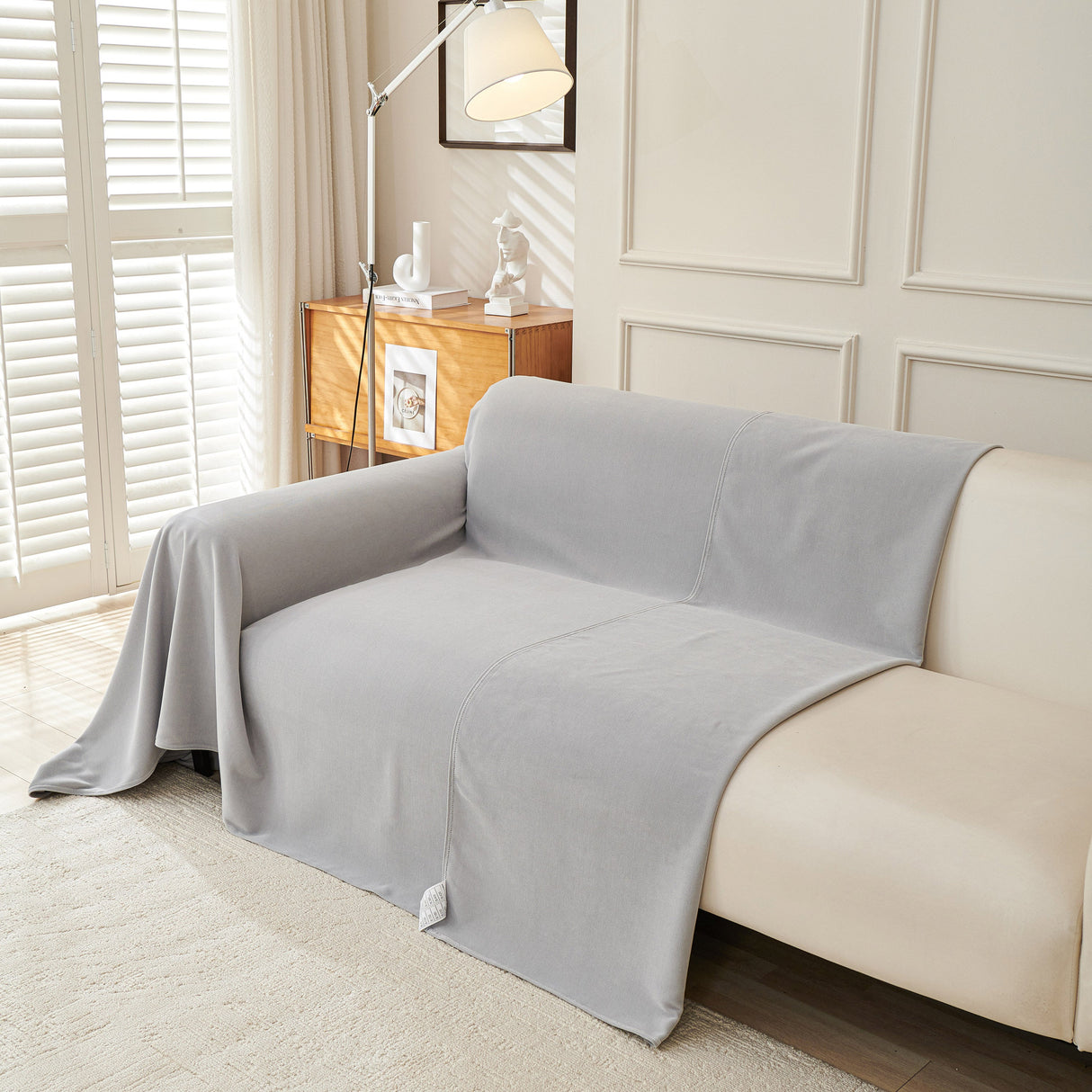 Waterproof Scratch Proof Sofa Protector Throw Blanket, Couch Cover for Pets & Kids