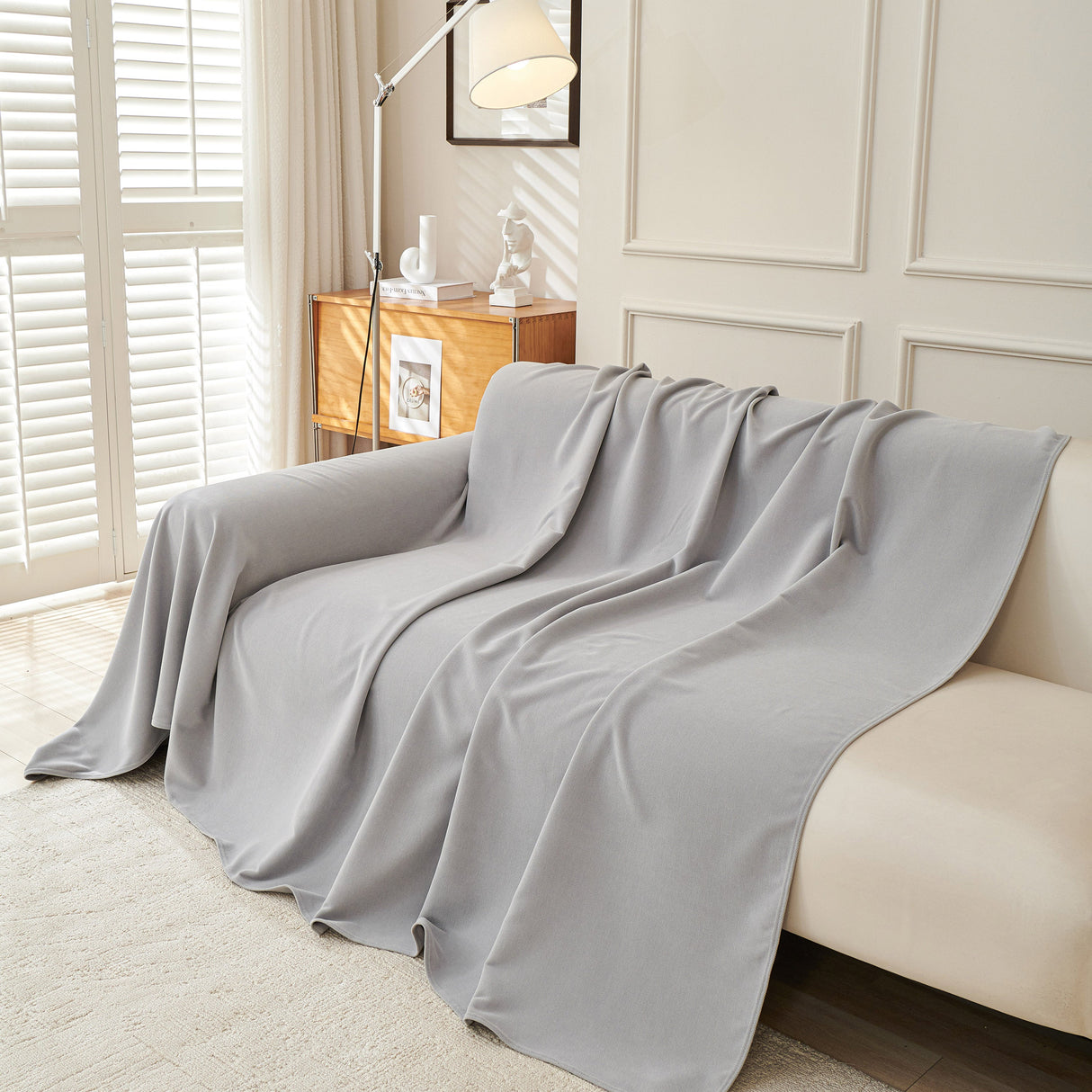 Waterproof Scratch Proof Sofa Protector Throw Blanket, Couch Cover for Pets & Kids