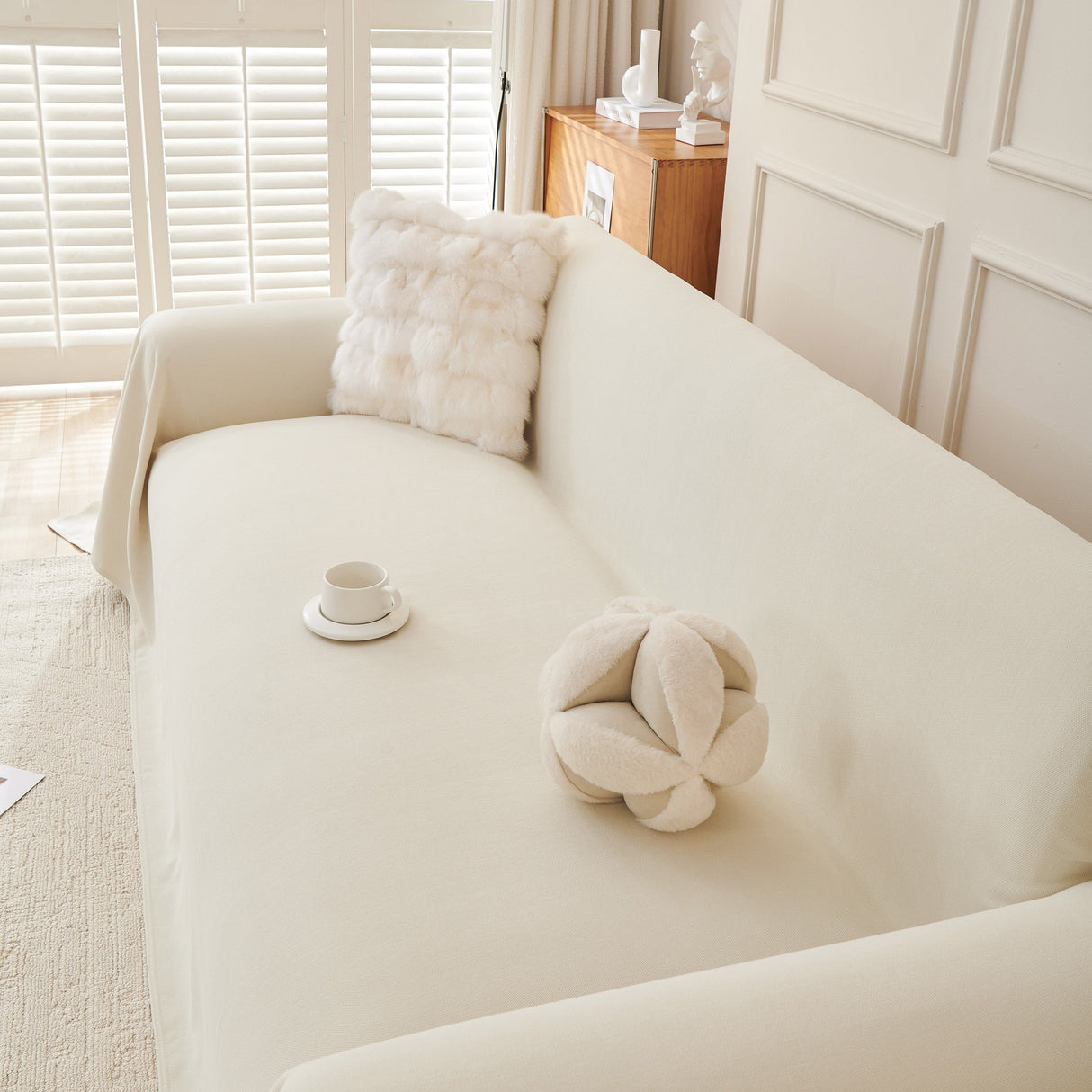 Waterproof Scratch Proof Sofa Protector Throw Blanket, Couch Cover for Pets & Kids