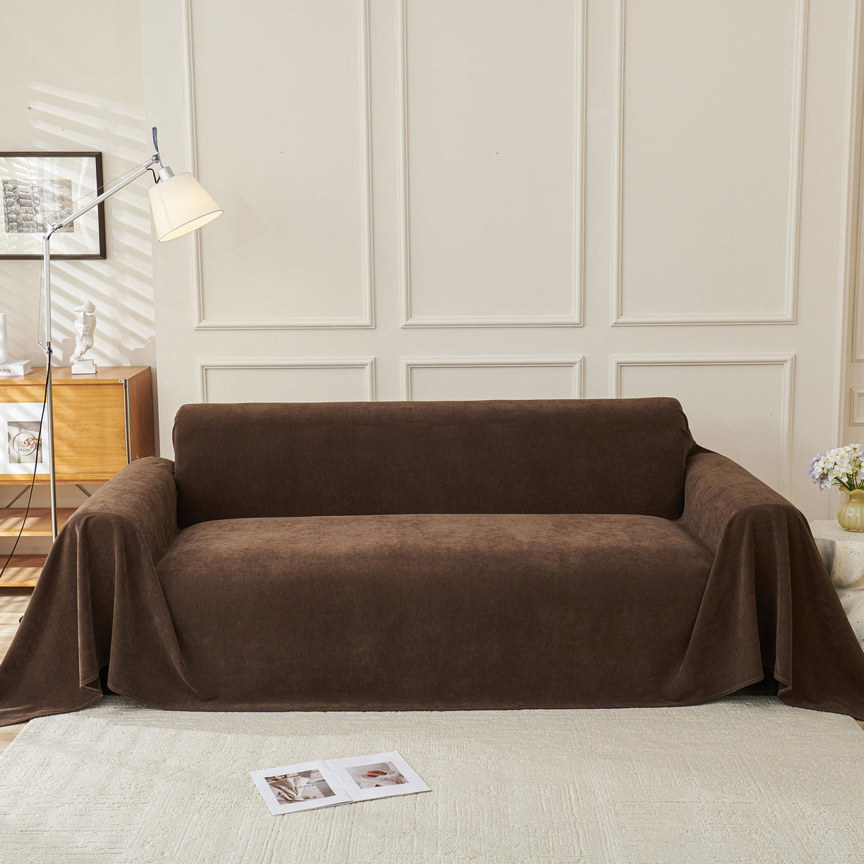 Waterproof Scratch Proof Sofa Protector Throw Blanket, Couch Cover for Pets & Kids