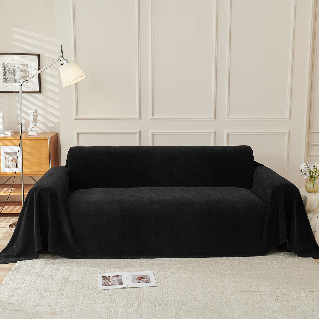 Waterproof Scratch Proof Sofa Protector Throw Blanket, Couch Cover for Pets & Kids