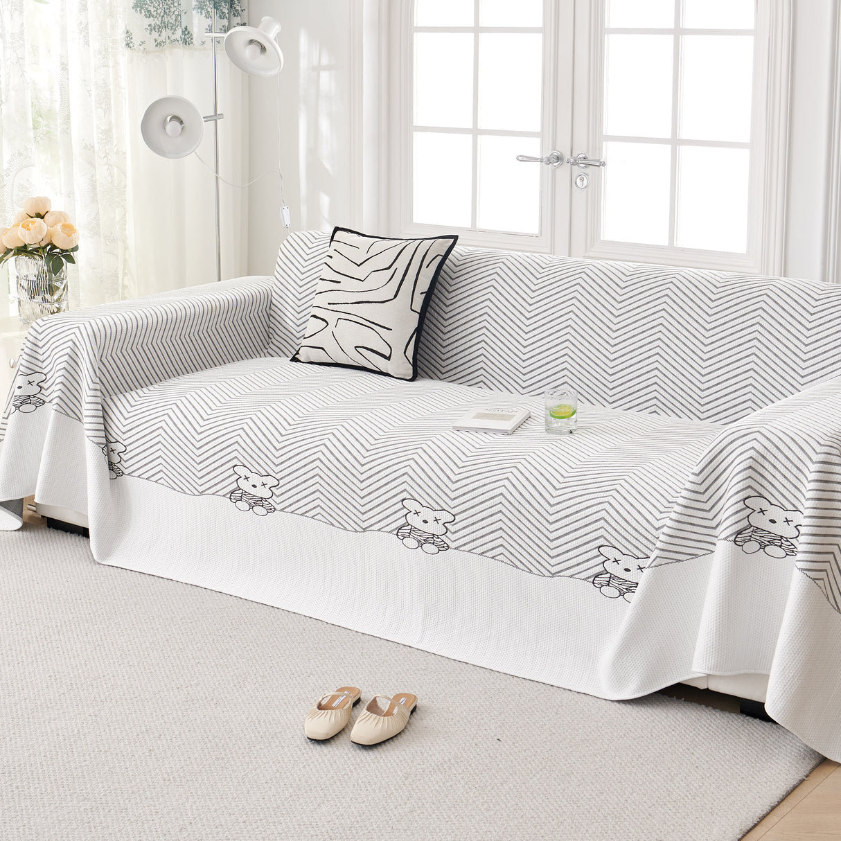 Cool Summer Blanket for Couches Soft Comfy Lightweight Cooling Sofa Blankets Cover