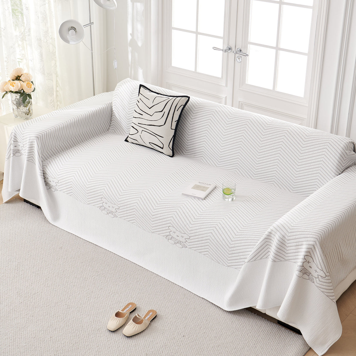 Cool Summer Blanket for Couches Soft Comfy Lightweight Cooling Sofa Blankets Cover