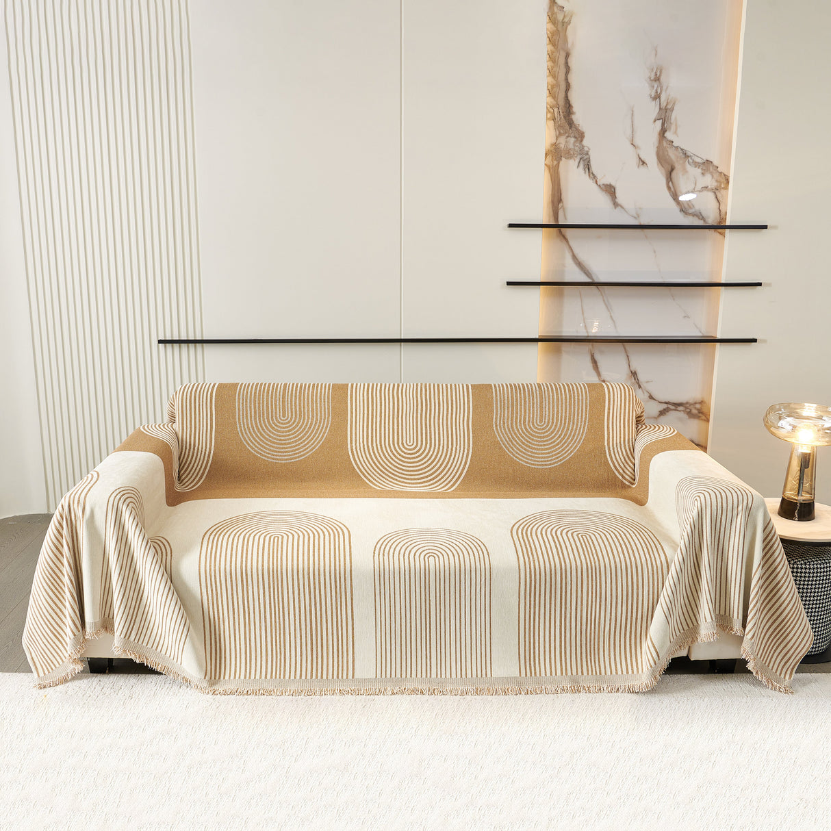 Oversized Sofa Throw Blanket, Couch Protector Throw for Stylish Home Protection